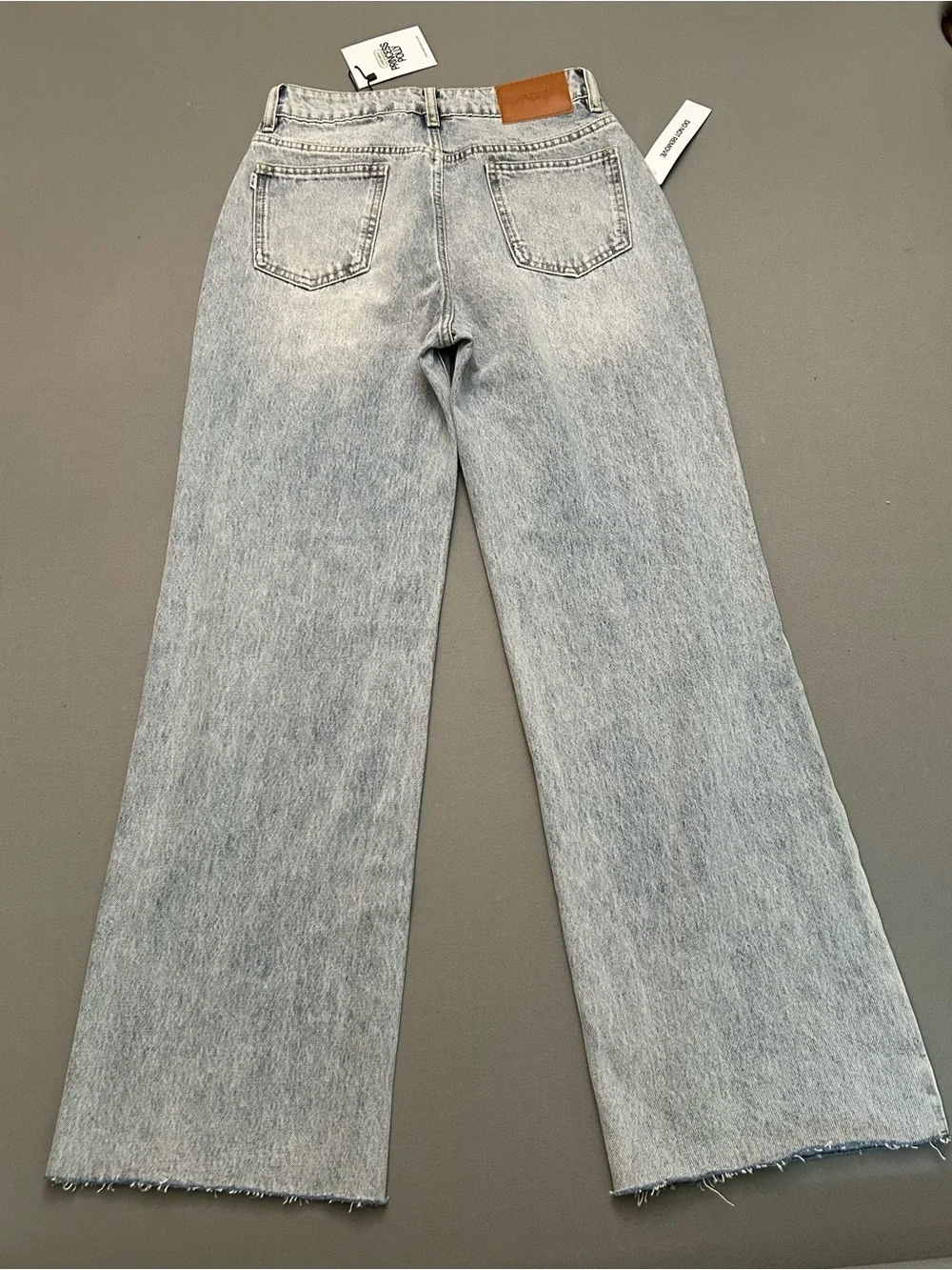 Princess Polly NWT High-Rise Wide Leg Women Jeans - Light‎ Wash